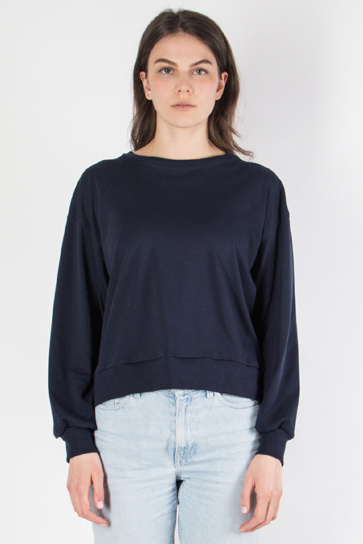 Yela Sweater Cropped - blue