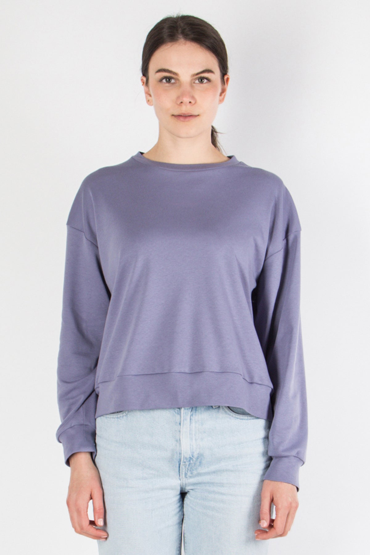 Yela Sweater Cropped - purple